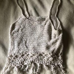 crochet abercrombie tank top
